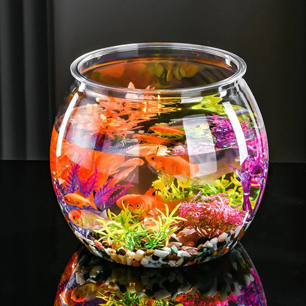 Clear Round Fish Bowl Vase Tank