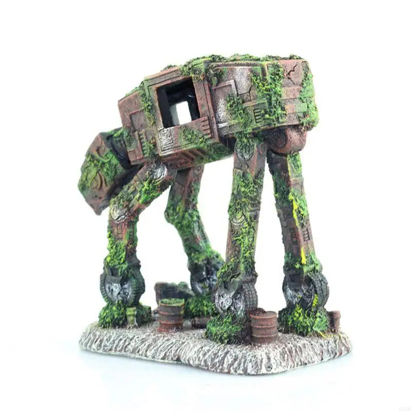 Robot Dog Fish Cave Tank Decor