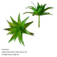 12pcs Artificial Succulent Plants – Faux Green Bonsai for Home & Garden Decor