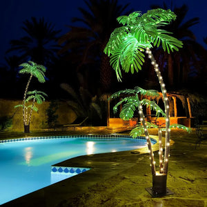 Lighted Palm Tree Outdoor Decor