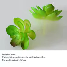 12pcs Artificial Succulent Plants – Faux Green Bonsai for Home & Garden Decor