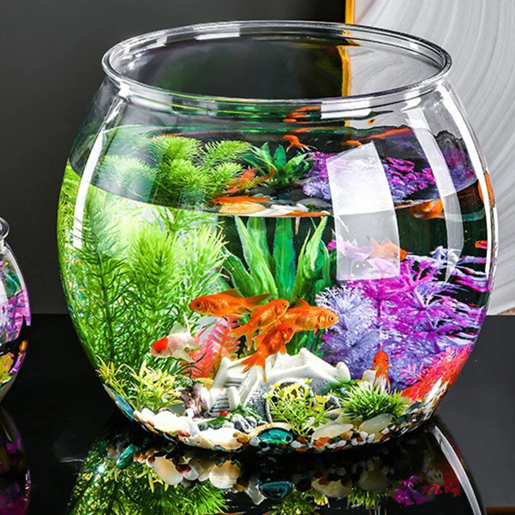 Clear Round Fish Bowl Vase Tank