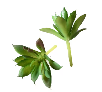 12pcs Artificial Succulent Plants – Faux Green Bonsai for Home & Garden Decor
