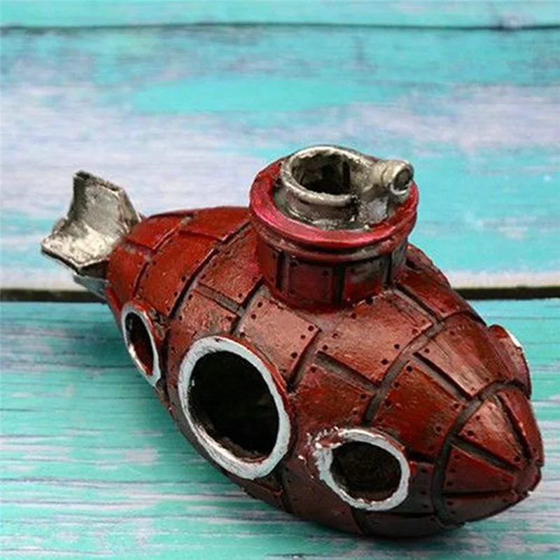Resin Submarine Aquarium Decor