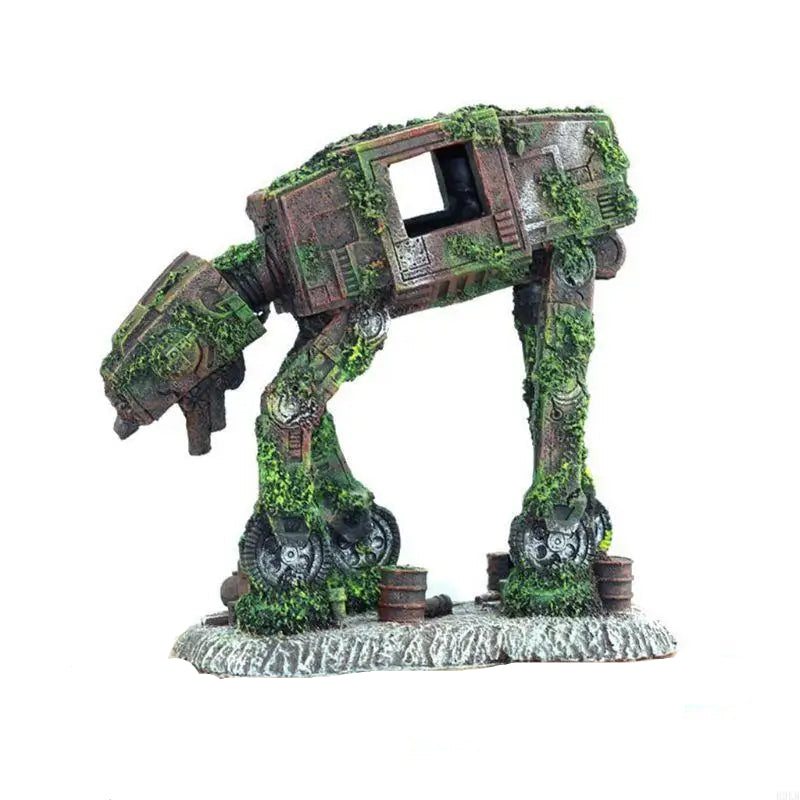 Robot Dog Fish Cave Tank Decor