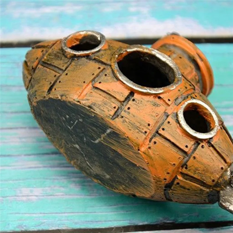 Resin Submarine Aquarium Decor