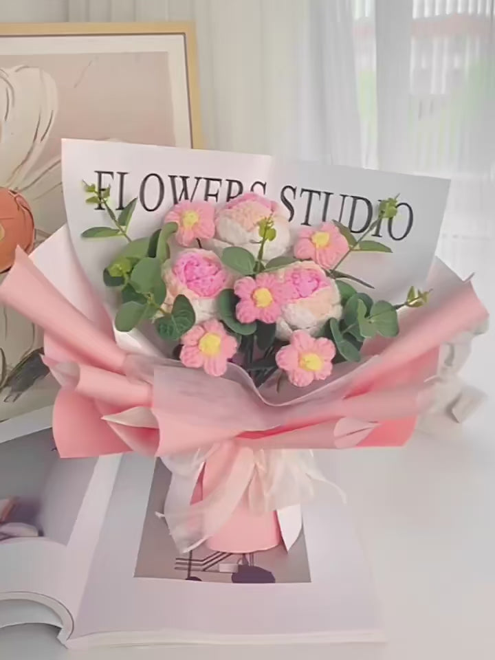Crochet Flower Bouquet Gift