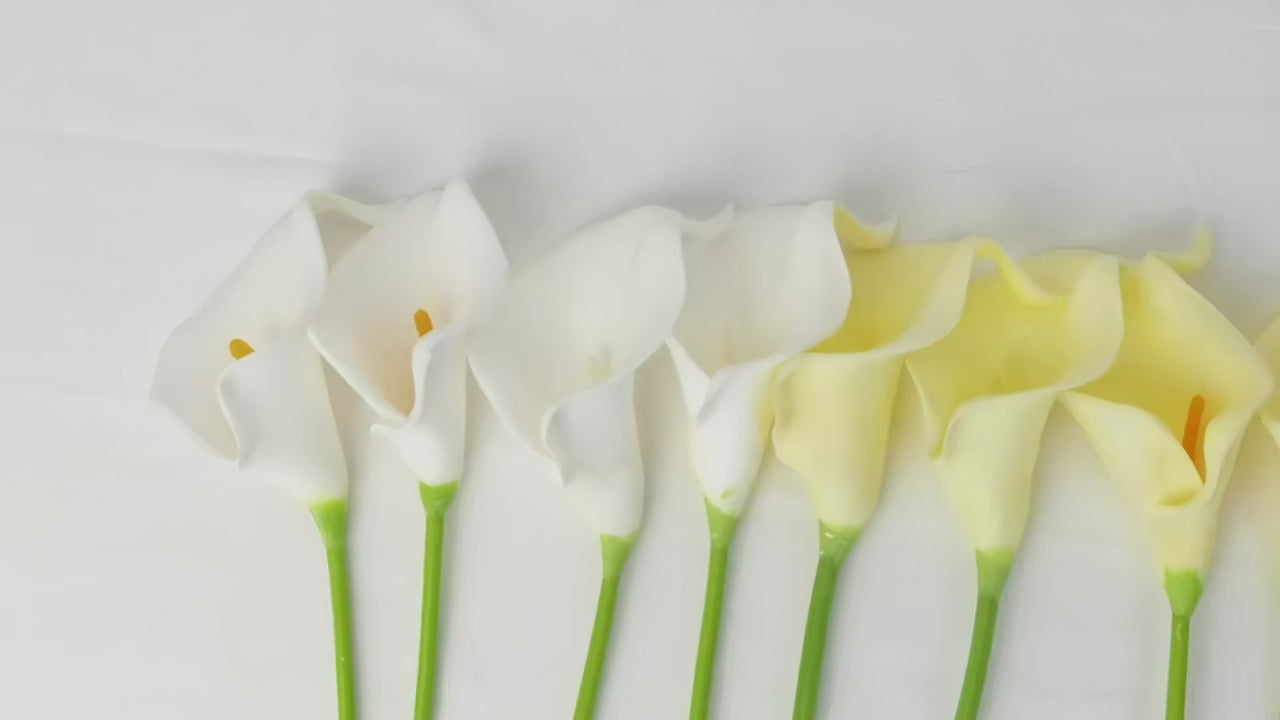 5pcs 37cm PU Calla Lily Bouquet